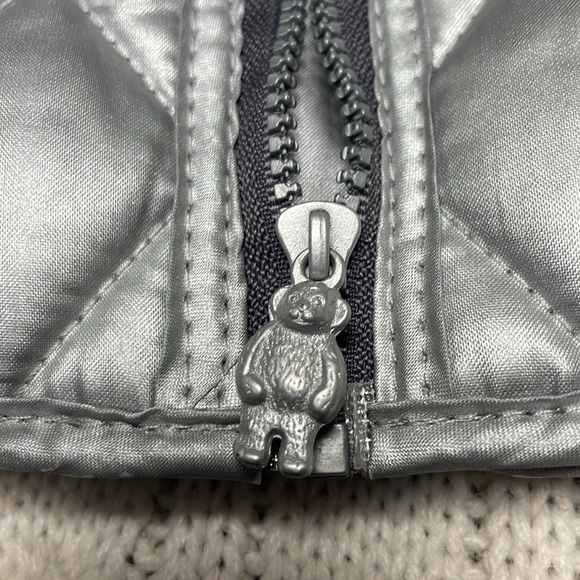 Build a Bear black denim jeans & silver puffer vest chain/pocket detail- jeans - Picture 10 of 10